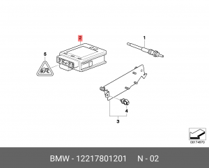 Блок управления электронный 12 21 7 801 201 BMW