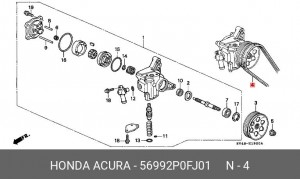 Ремень приводной 56992P0FJ01 HONDA