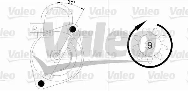 Стартер 455947 VALEO PHC