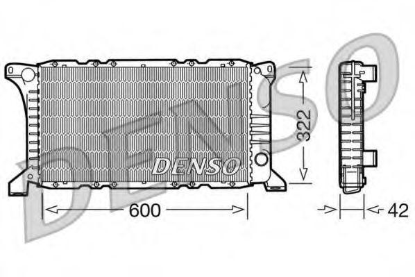 Радиатор, охлаждение двигател DRM10097 DENSO