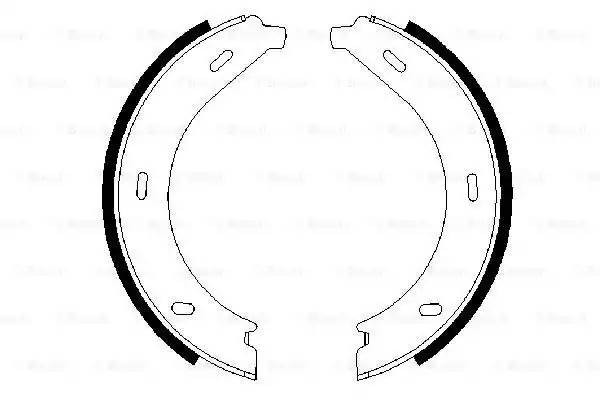 Колодки тормозные барабанные 0 986 487 605 BOSCH