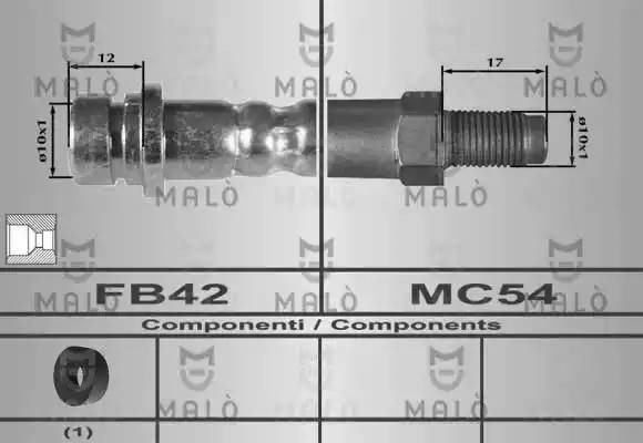 Тормозной шланг 80263 MALO