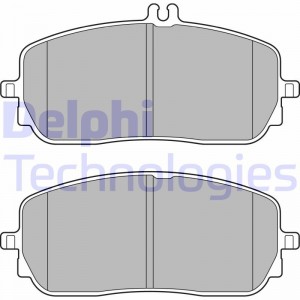 Комплект тормозных колодок, диско LP1708 DELPHI