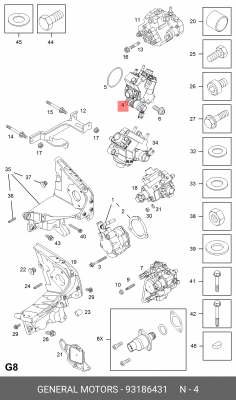Насос высокого давления 93186431 GENERAL MOTORS