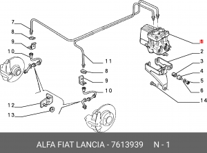 Гидроагрегат, тормозная система 7613939 ALFA FIAT LANCIA