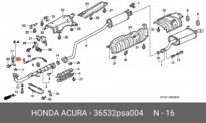 Лямбда-зонд 36532PSA004 HONDA