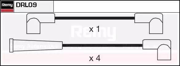 Ккомплект проводов зажигания DRL09 DELCO REMY