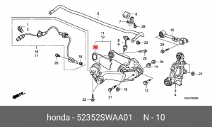 Деталь 52352SWAA01 HONDA