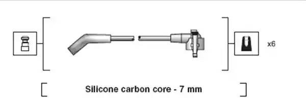 Ккомплект проводов зажигания 941318111138 MAGNETI MARELLI