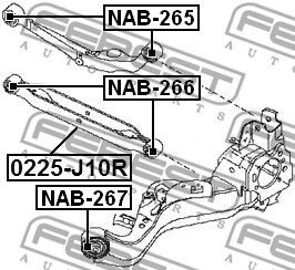 Сайлентблок NAB-267 FEBEST