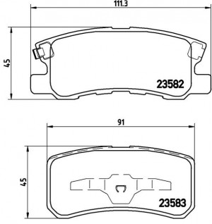 Комплект тормозных колодок, диско P54031 BREMBO