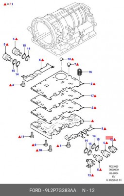 Регулятор давления подачи топлива 9L2P-7G383-AA FORD