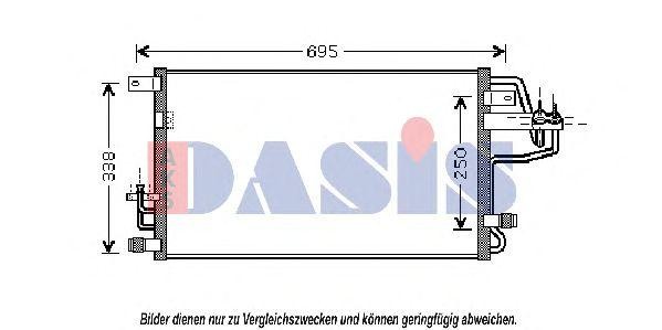 Конденсатор, кондиционер 562014N AKS DASIS