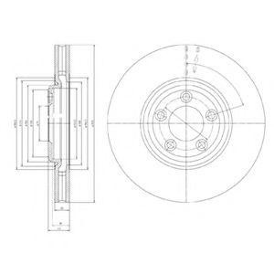 Тормозной диск BG4065 DELPHI