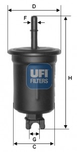 Топливный фильтр 31.548.00 UFI