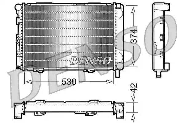 Радиатор, охлаждение двигател DRM17025 DENSO