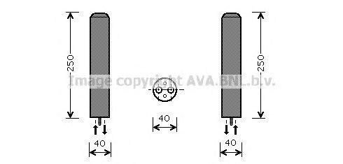 Радиатор кондиционера DWD050 AVA