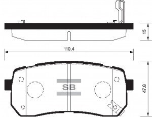 Колодки тормозные дисковые SP1192 SANGSIN