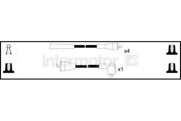 Ккомплект проводов зажигания 73676 STANDARD