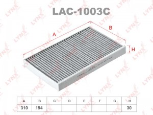 Фильтр салона LAC-1003C LYNXAUTO