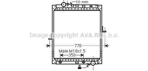 Радиатор охлаждения ДВС FD2425 AVA