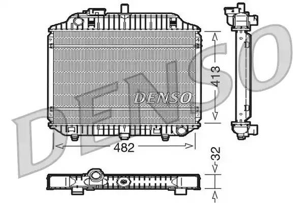 Радиатор, охлаждение двигател DRM17010 DENSO