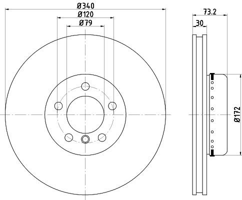 Конденсатор, кондиционер 8FC 351 038-501 HELLA