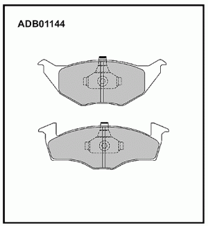 Колодки тормозные дисковые ADB01144 ALLIED NIPPON