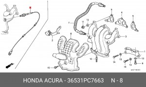 Лямбда-зонд 36531PC7663 HONDA