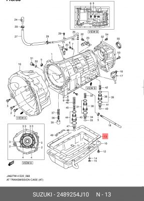 Фильтр масляный АКПП 24892-54J10 SUZUKI