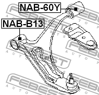 Сайлентблок NAB-B13 FEBEST