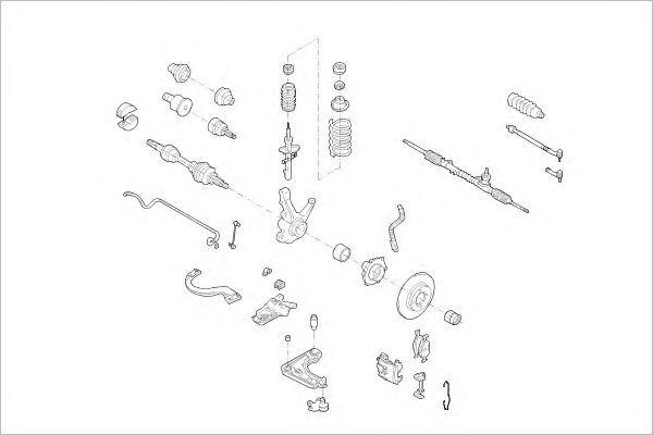 Подвеска колеса FORD08302F DELPHI