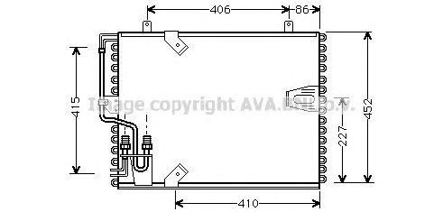 Радиатор кондиционера BW5183 AVA