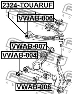 Сайлентблок VWAB-006 FEBEST