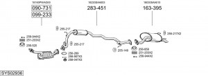 Выпускной трубопровод 838123 BOSAL