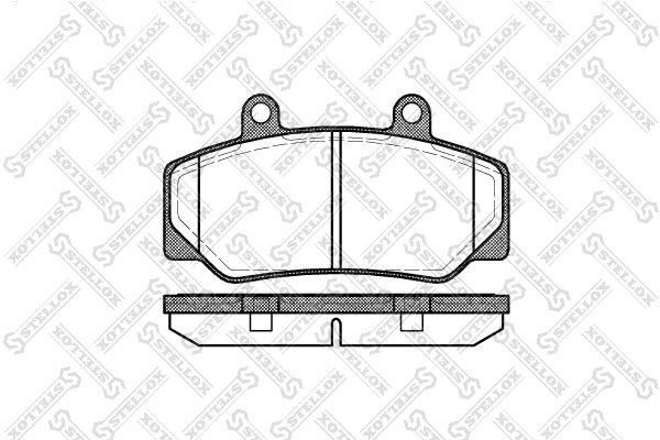 Колодки тормозные дисковые 187-020-SX STELLOX