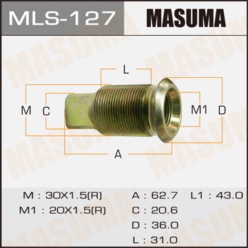 Футорка колесная MLS127 MASUMA