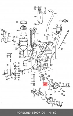 Прокладка 53907109 PORSCHE