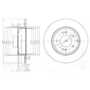 Тормозной диск BG4012 DELPHI