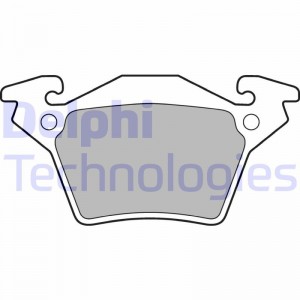 Комплект тормозных колодок, диско LP1471 DELPHI