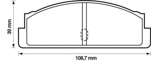 Комплект тормозных колодок, диско 571226B BENDIX JURID