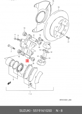 Деталь 55191-61G50 SUZUKI