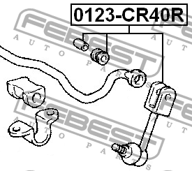 Стойка стабилизатора 0123-CR40R FEBEST