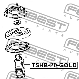 Пыльник амортизатора подвески TSHB-20-GOLD FEBEST
