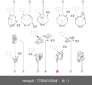 Предохранитель 7700410544 RENAULT