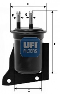 Топливный фильтр 31.542.00 UFI