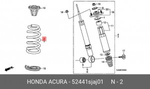 Деталь 52441SJAJ01 HONDA