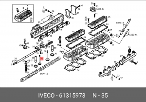 Выпускной клапан 61315973 IVECO