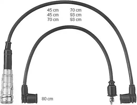 Ккомплект проводов зажигания ZEF473 BERU