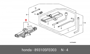 Домкрат автомобильный 89310SFE003 HONDA